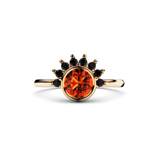 oval citrine gold ring| custom made gemstone ring | divine elements