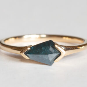 Chiara Blue Diamond Engagement Ring | Divine Elements