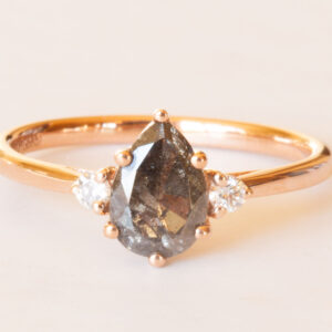 Galilea | Salt and Pepper Diamond Engagement Ring
